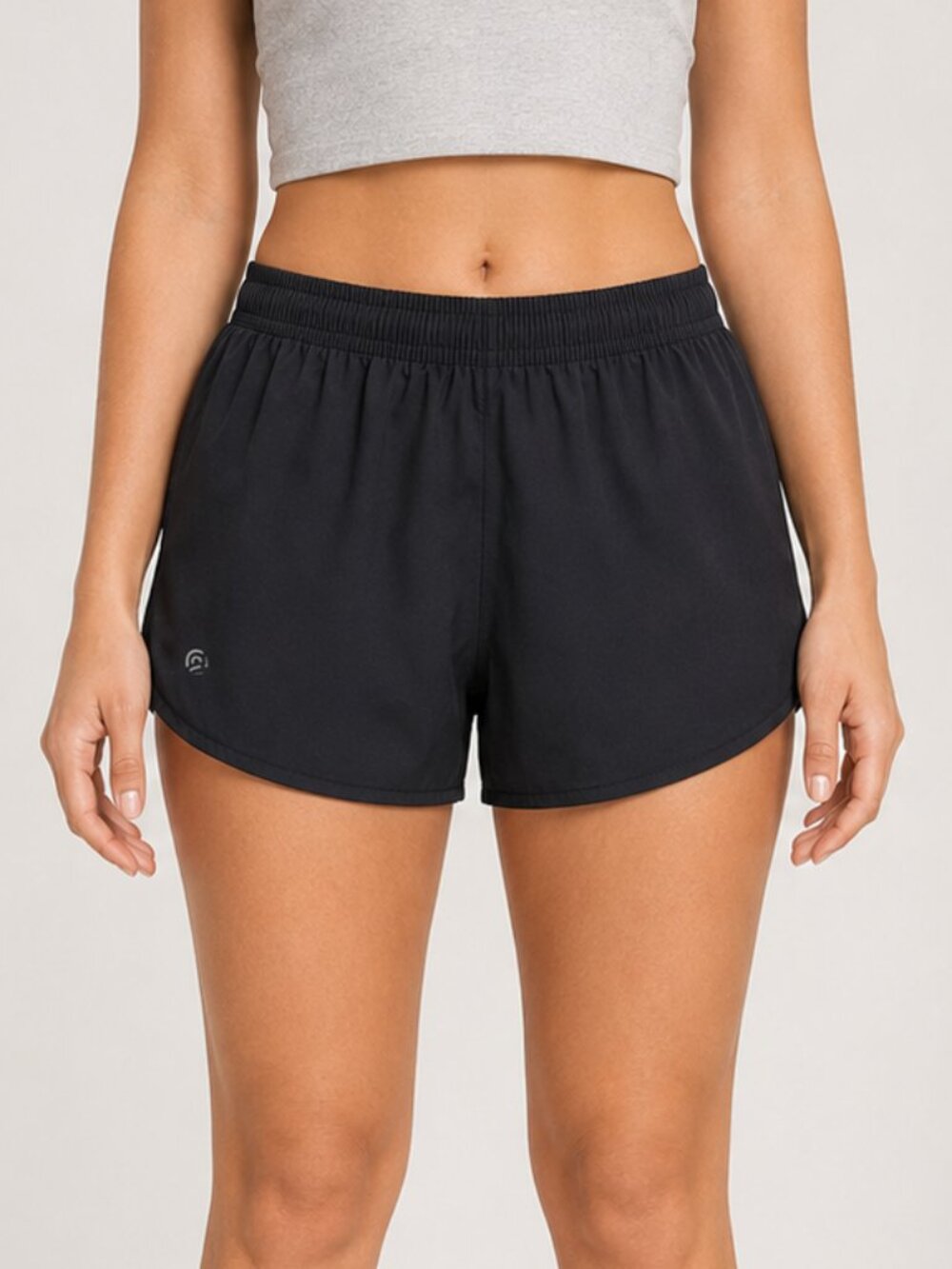 Champion Black Athletic Running Shorts M Lined 3.5” Inseam